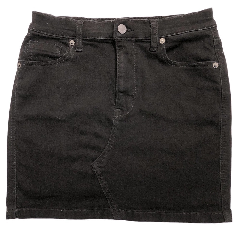 We The Free Black Denim Mini Skirt Size 26